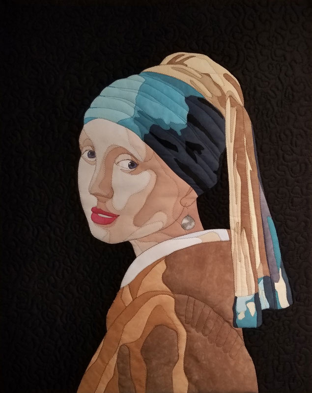 Quilt of the Girl with a Pearl Earring